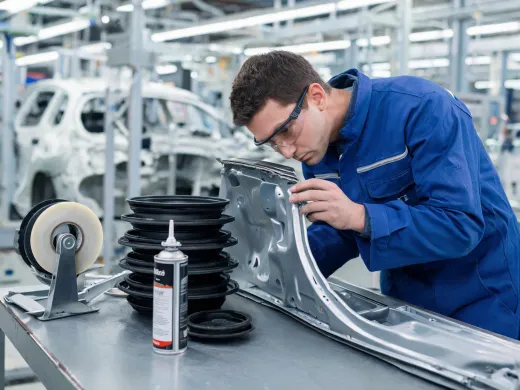 Automotive adhesive assembly